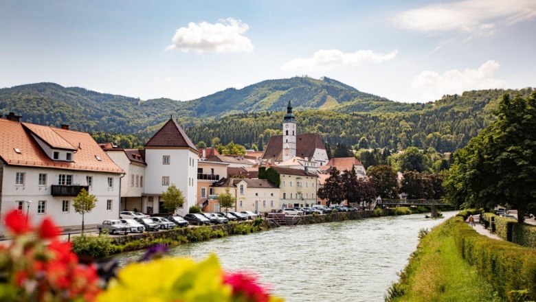 Direkt an der Erlauf gelegen: Die Stadtgemeinde Scheibbs, © schwarz-koenig.at Direkt an der Erlauf gelegen: Die Stadtgemeinde Scheibbs, © schwarz-koenig.at